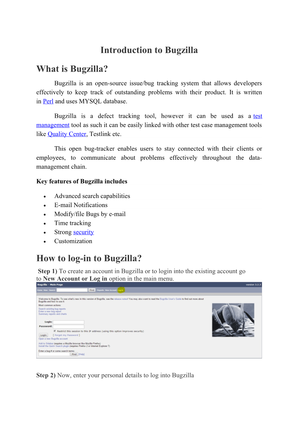 Introduction to Bugzilla