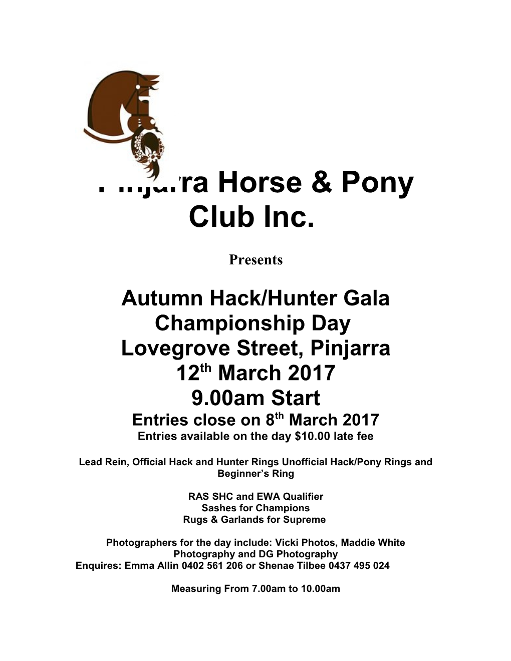 Pinjarra Horse & Pony Club Inc
