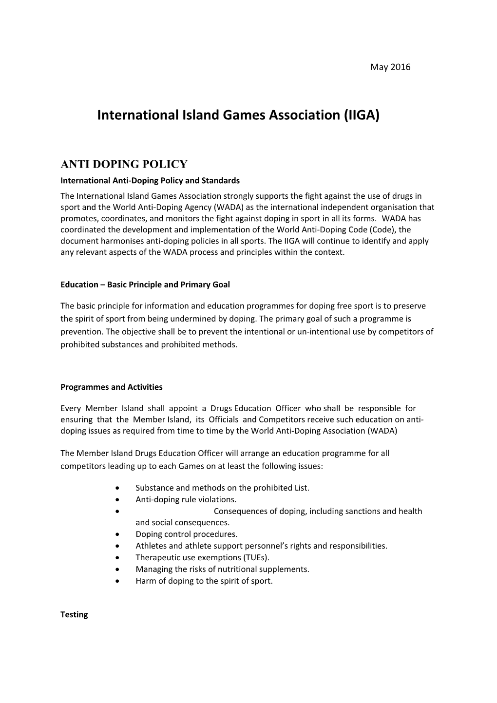 International Island Games Association (IIGA)