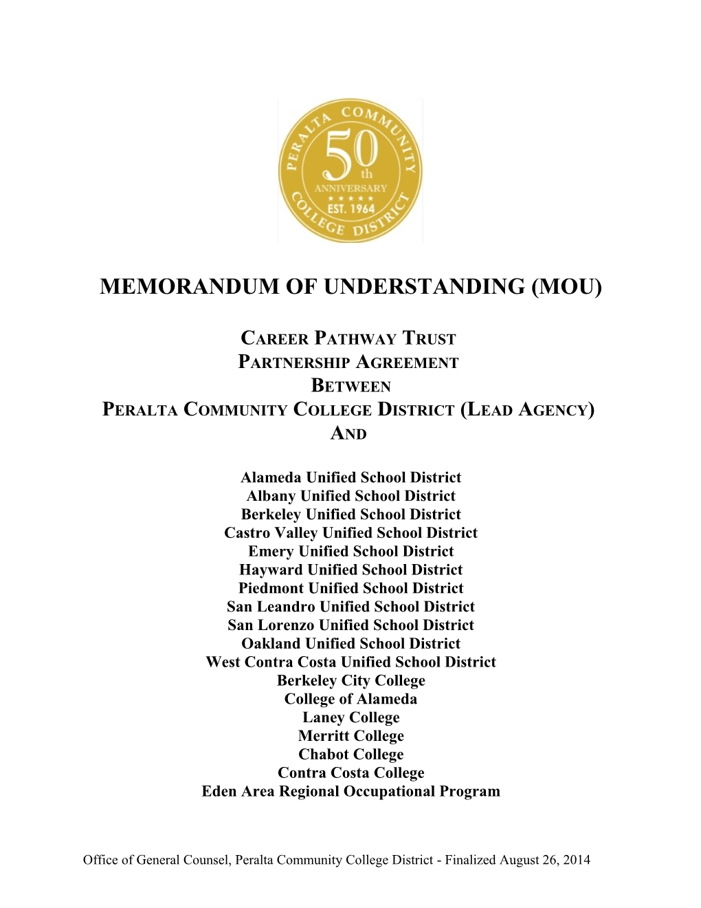 Memorandum of Understanding (Mou) s1