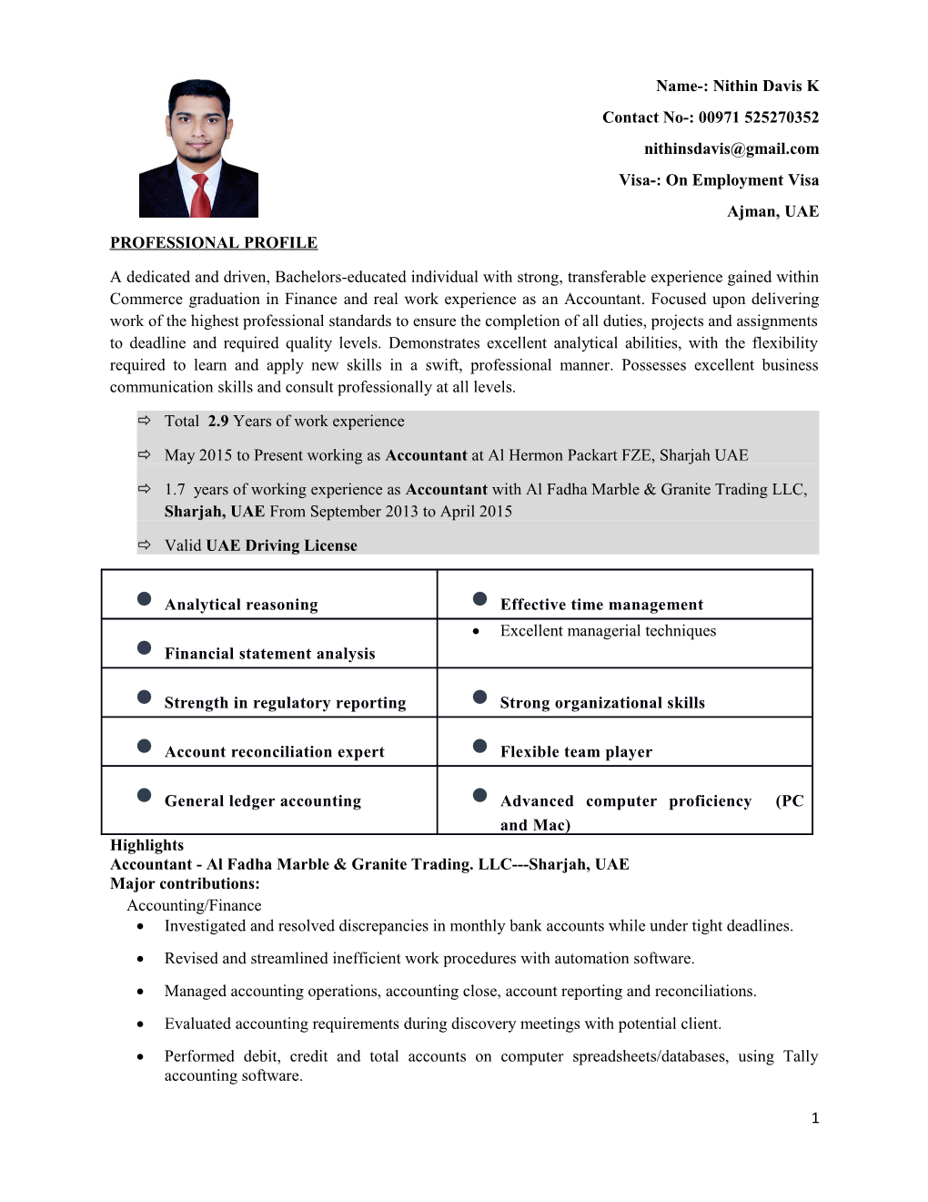 Visa-: on Employment Visa