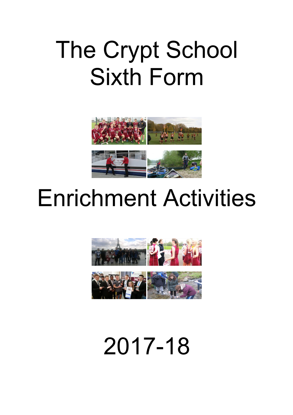 Enrichment at Crypt Sixth Form