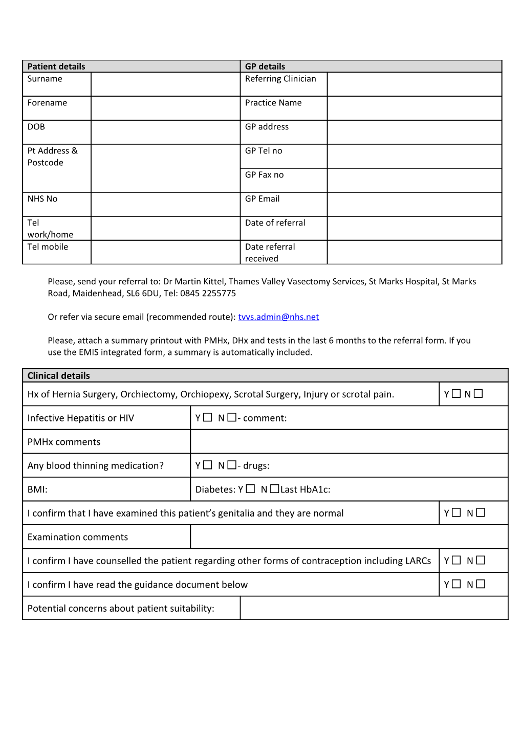 2 Week Urgent Referral for Colorectal Cancer