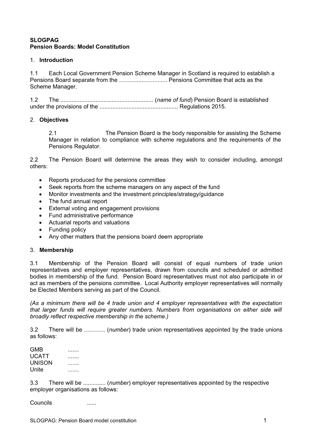 Pension Board Model Constitution V 2