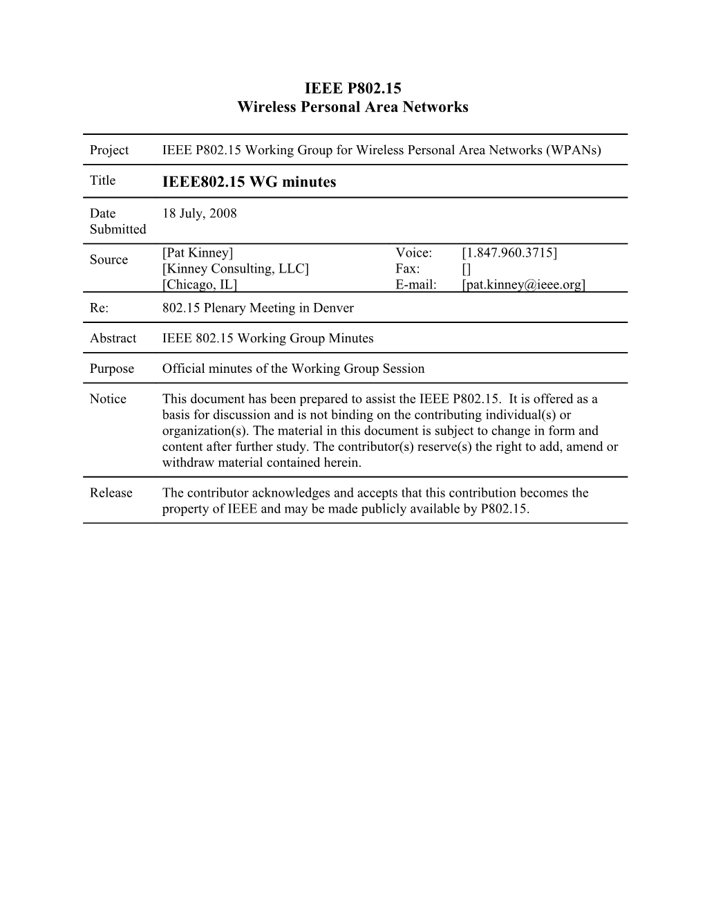 Wireless Personal Area Networks s43