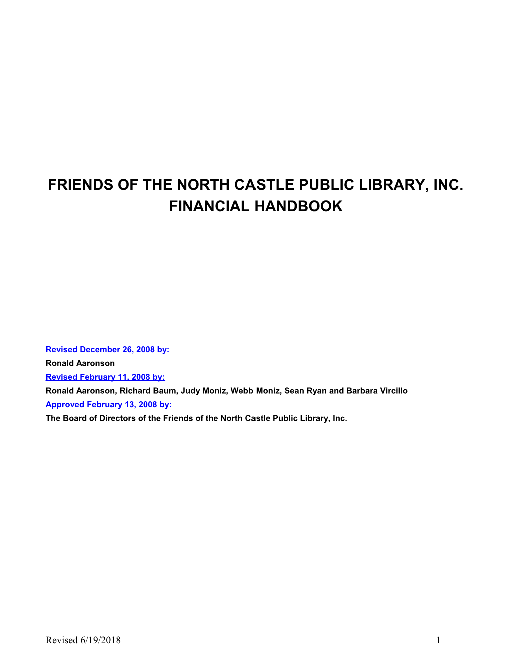 Friends of the North Castle Public Library, Inc