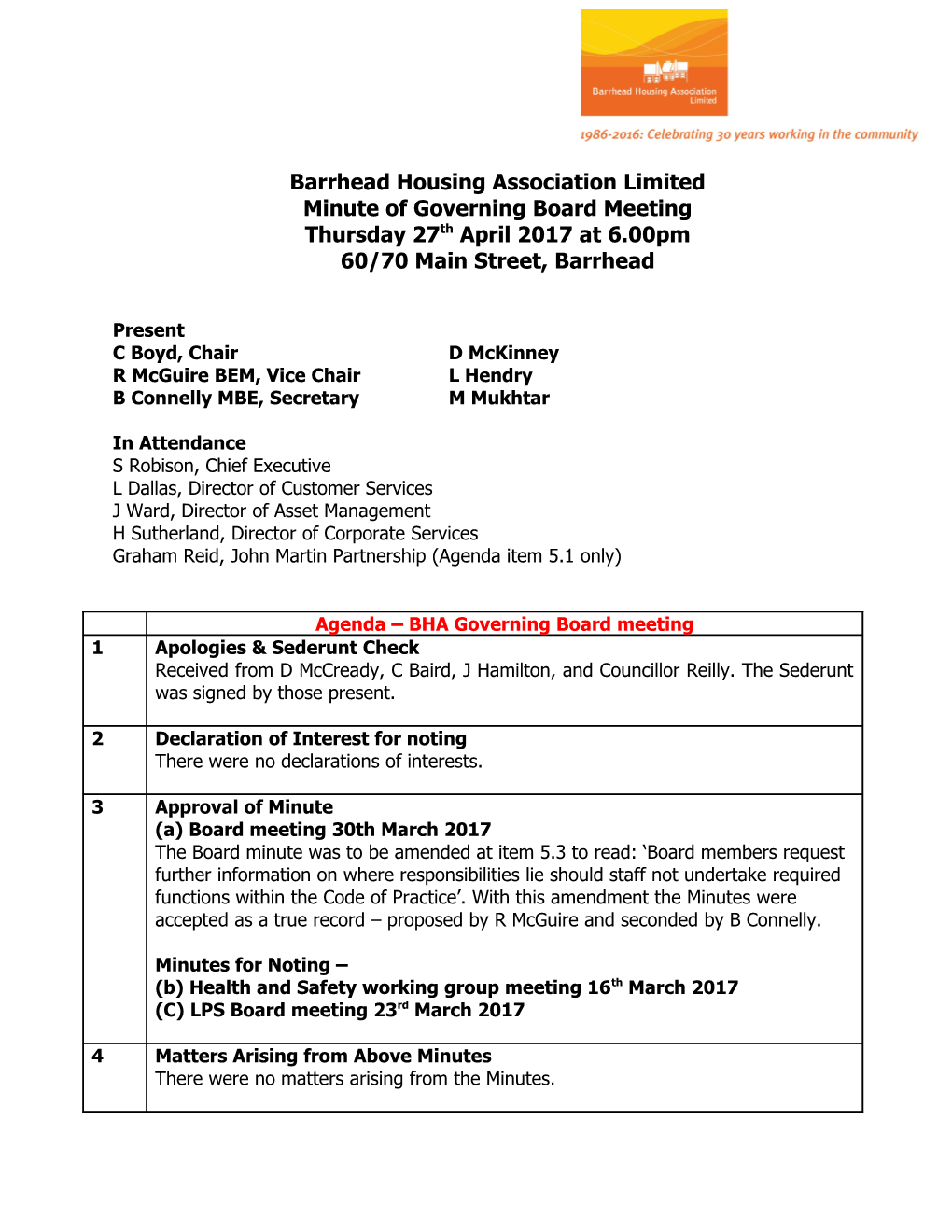 Barrhead Housing Association Limited s1