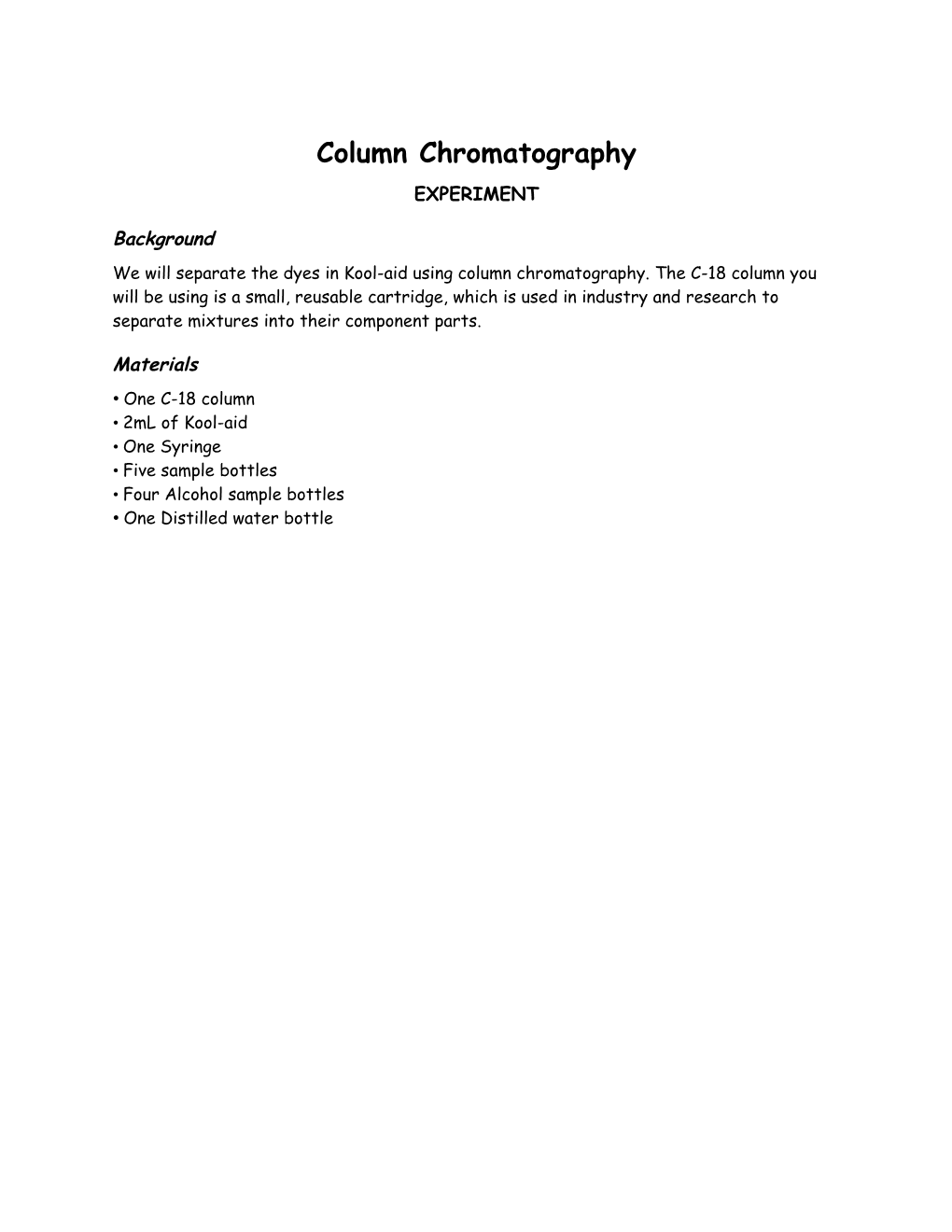 Column Chromatography