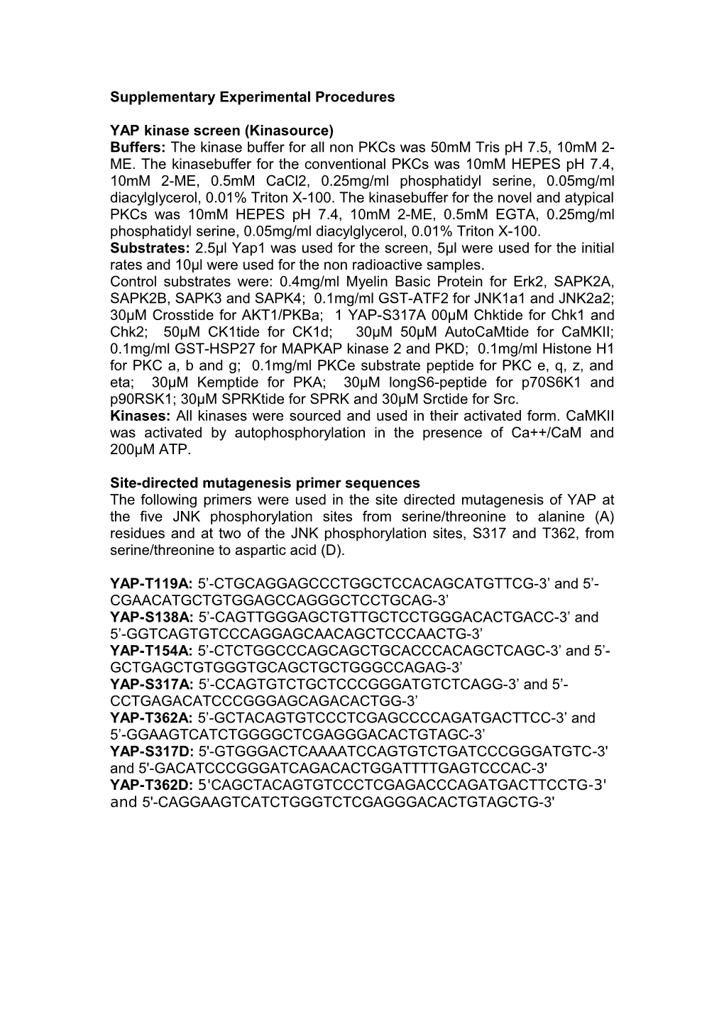 Supplementary Methods - Kinase Screen (Kinasource)