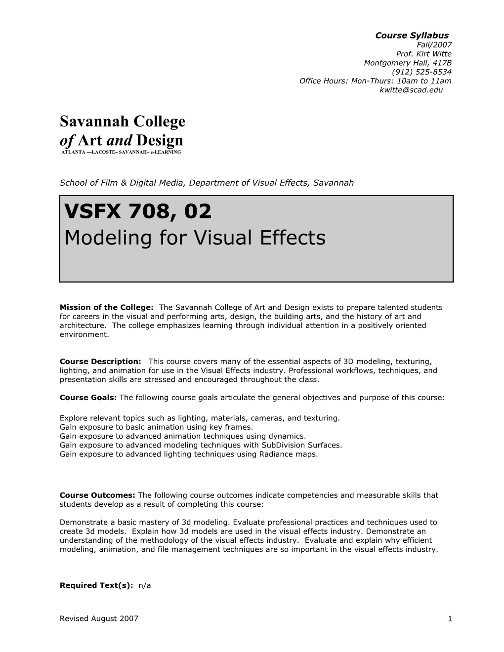 Course Syllabus s18