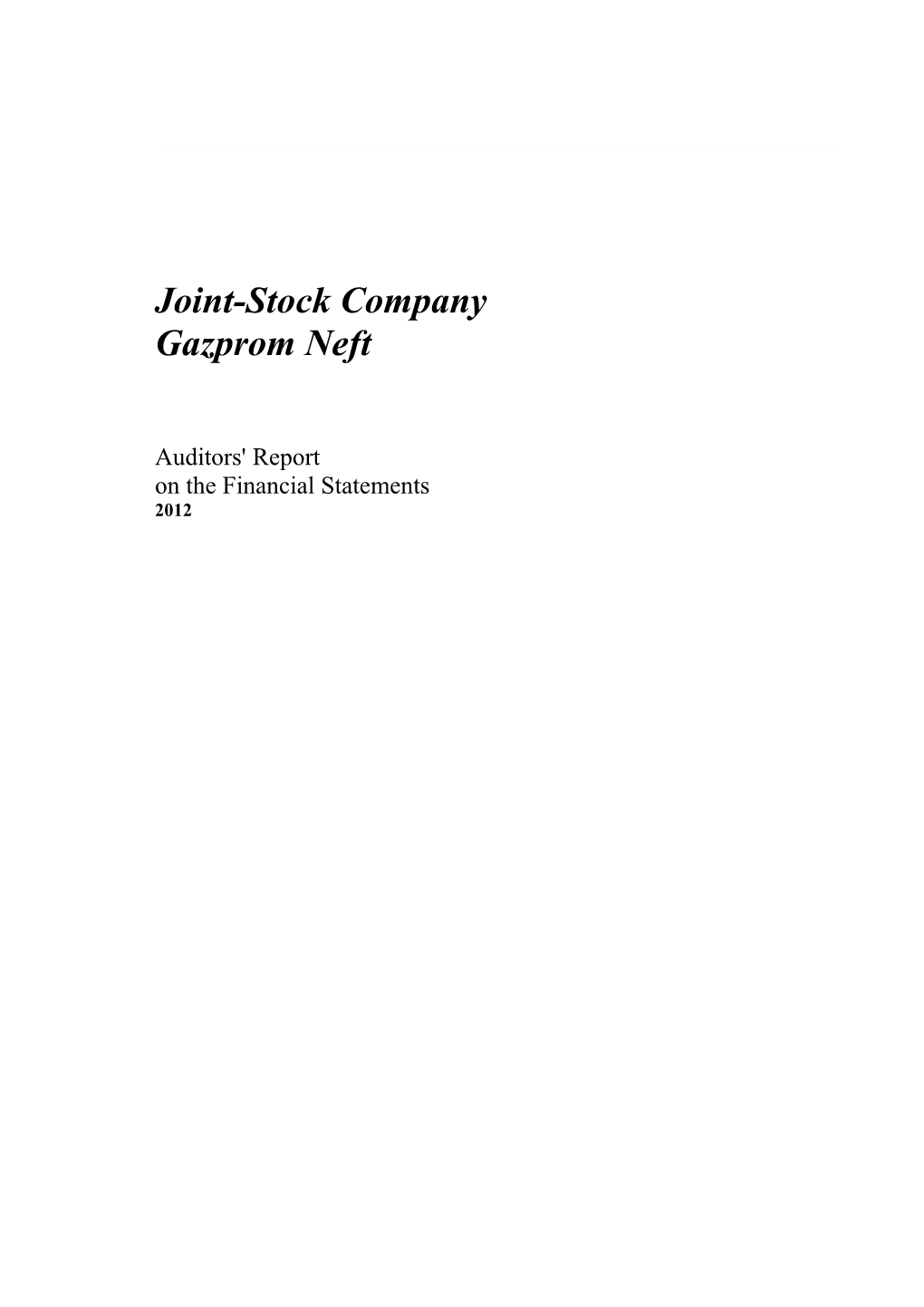 Joint-Stock Company