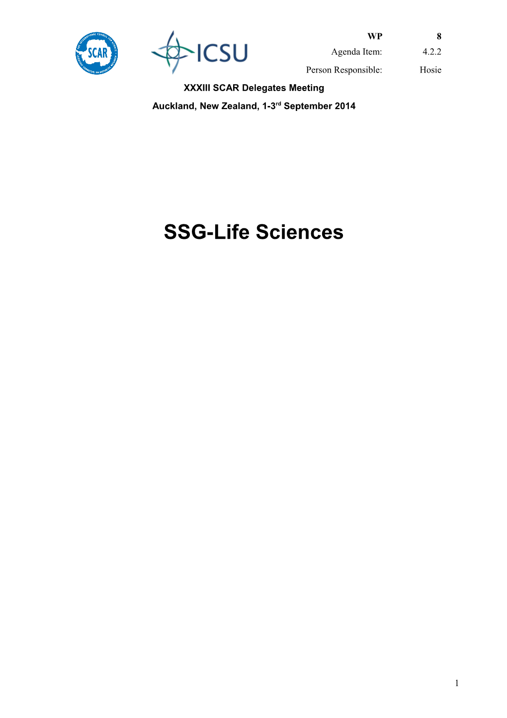 SSG-Life Sciences