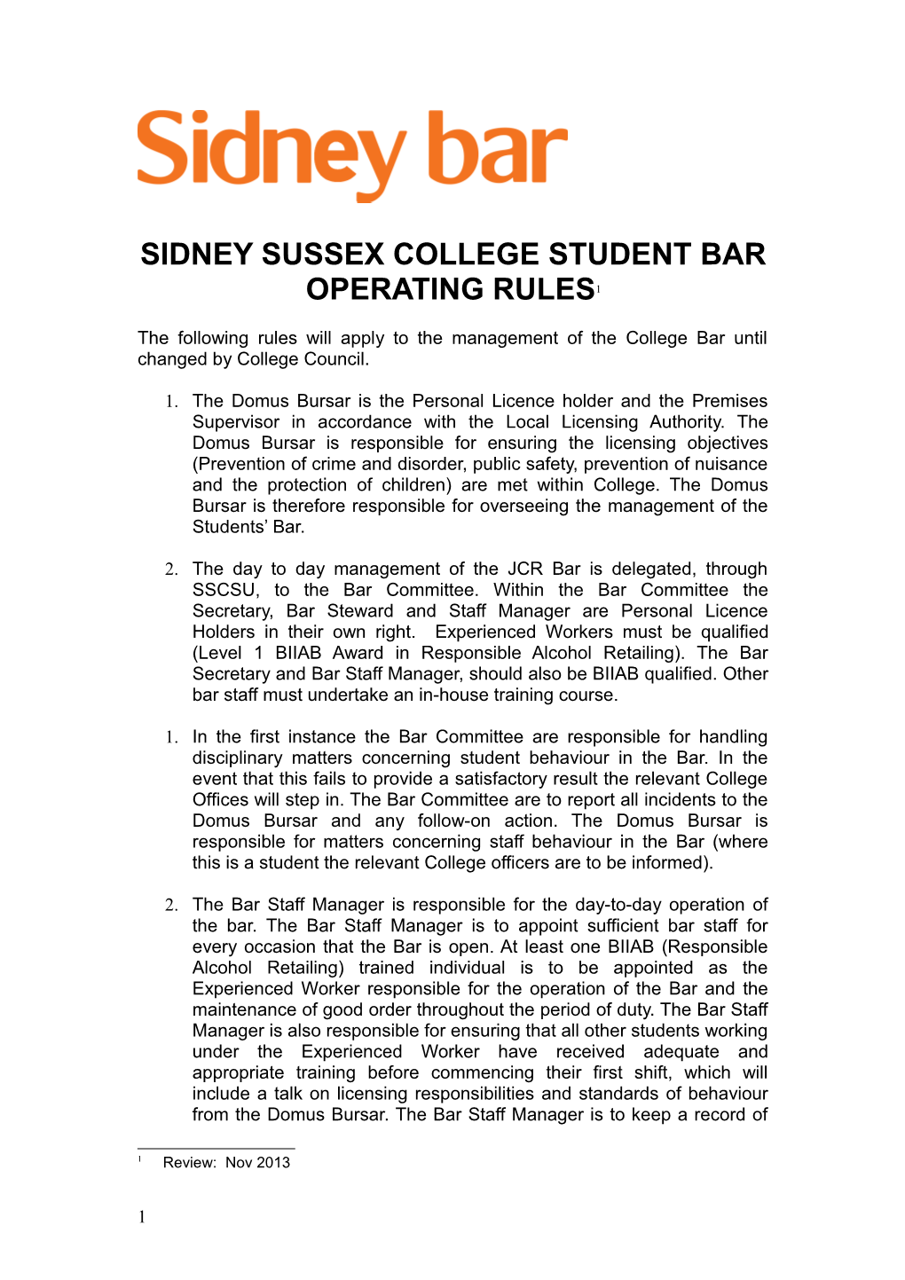 Sidney Sussex College