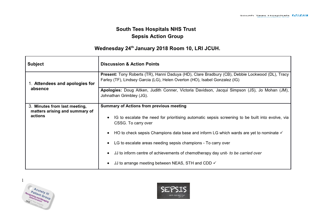 South Tees Hospitals Nhs Trust