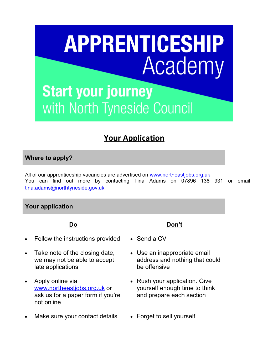 All of Our Apprenticeship Vacancies Are Advertised On