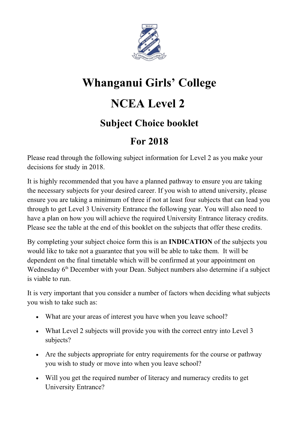 Whanganui Girls College