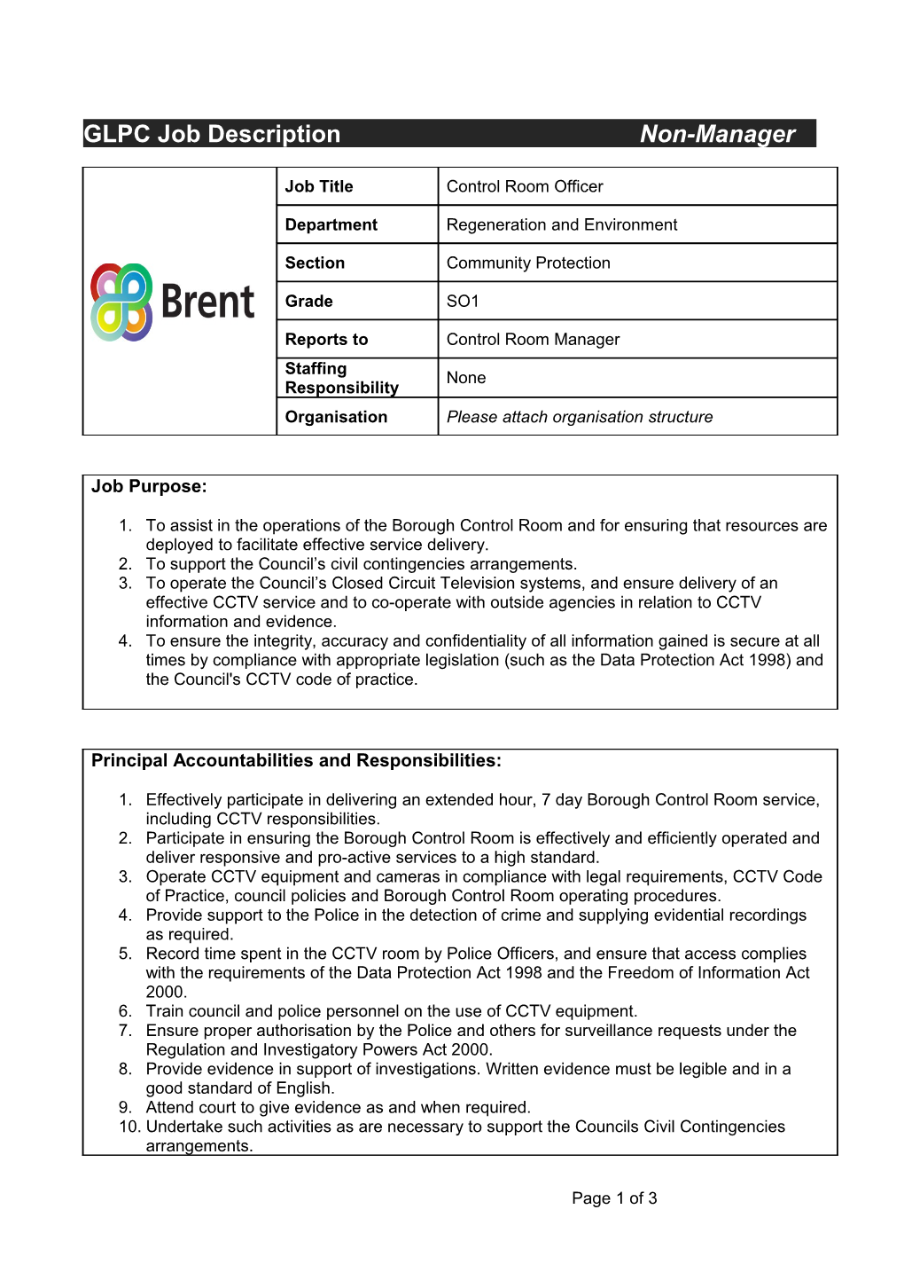 Application for Job Evaluation