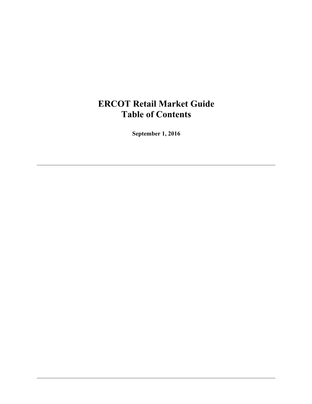 ERCOT Retail Market Guide