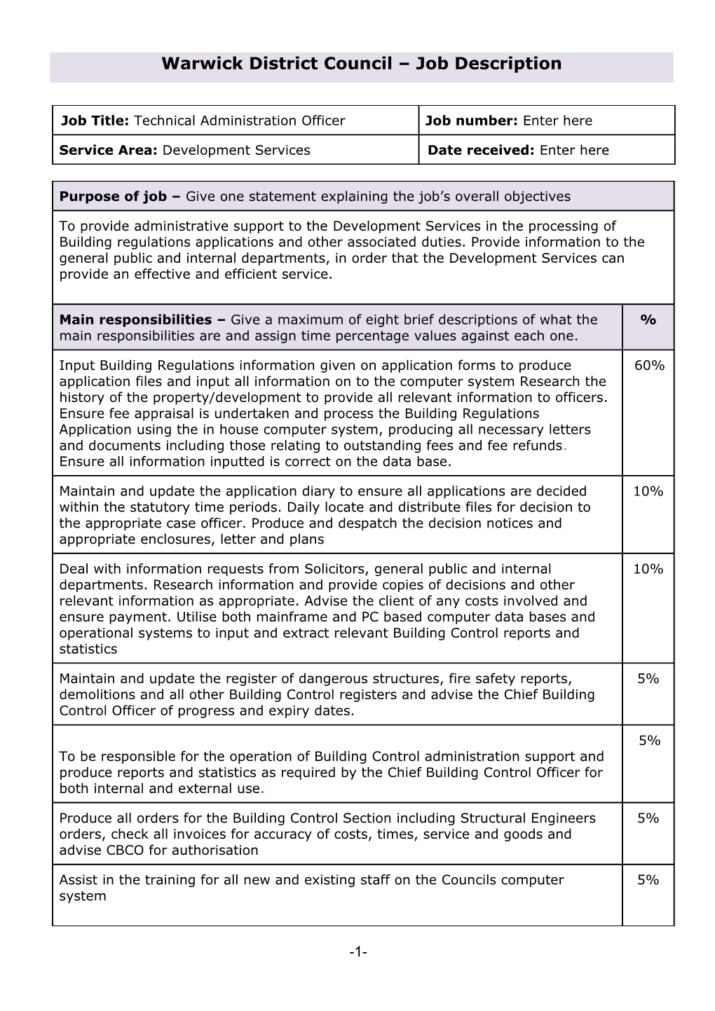 Warwick District Council s1