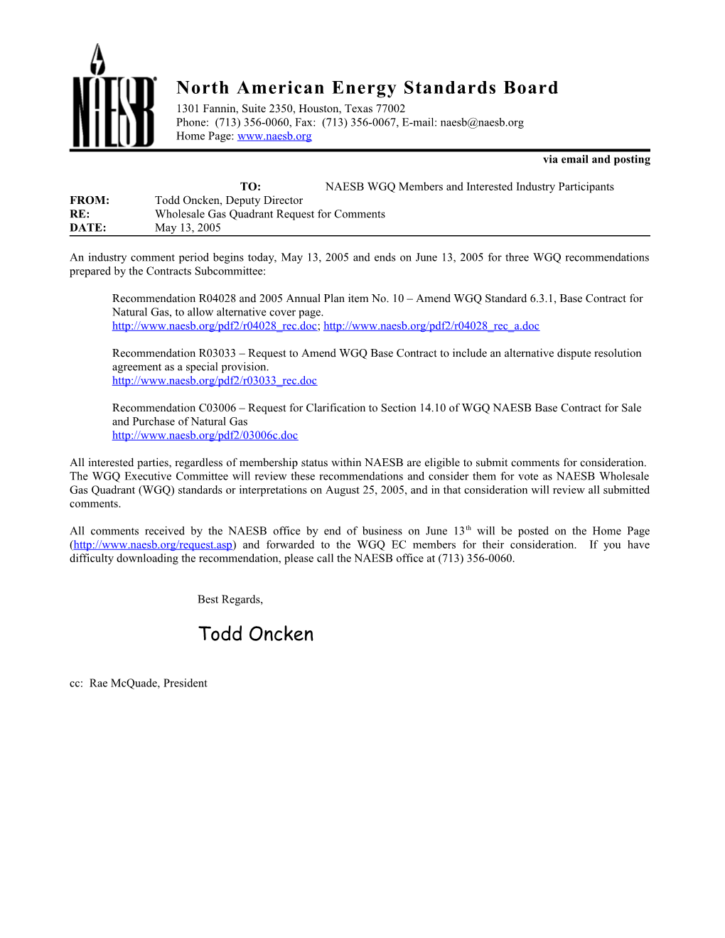 North American Energy Standards Board s3