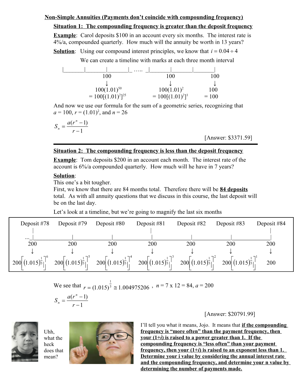 Non-Simple Annuities (Payments Don T Coincide with Compounding Frequency)