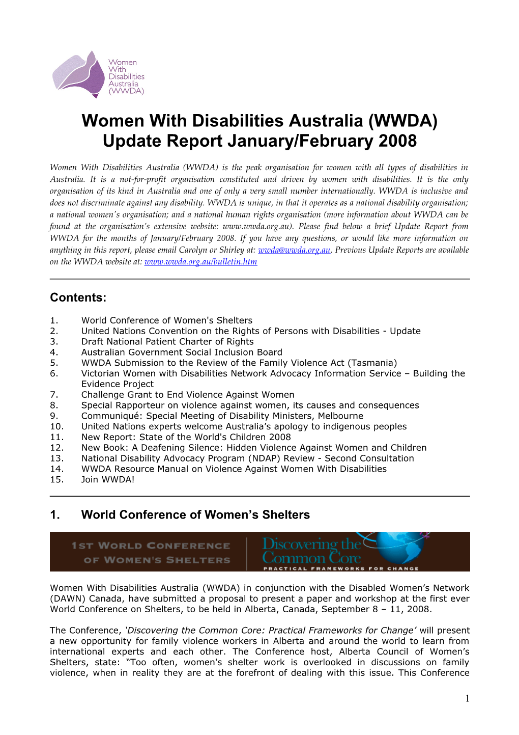 Women with Disabilities Australia (WWDA) s3