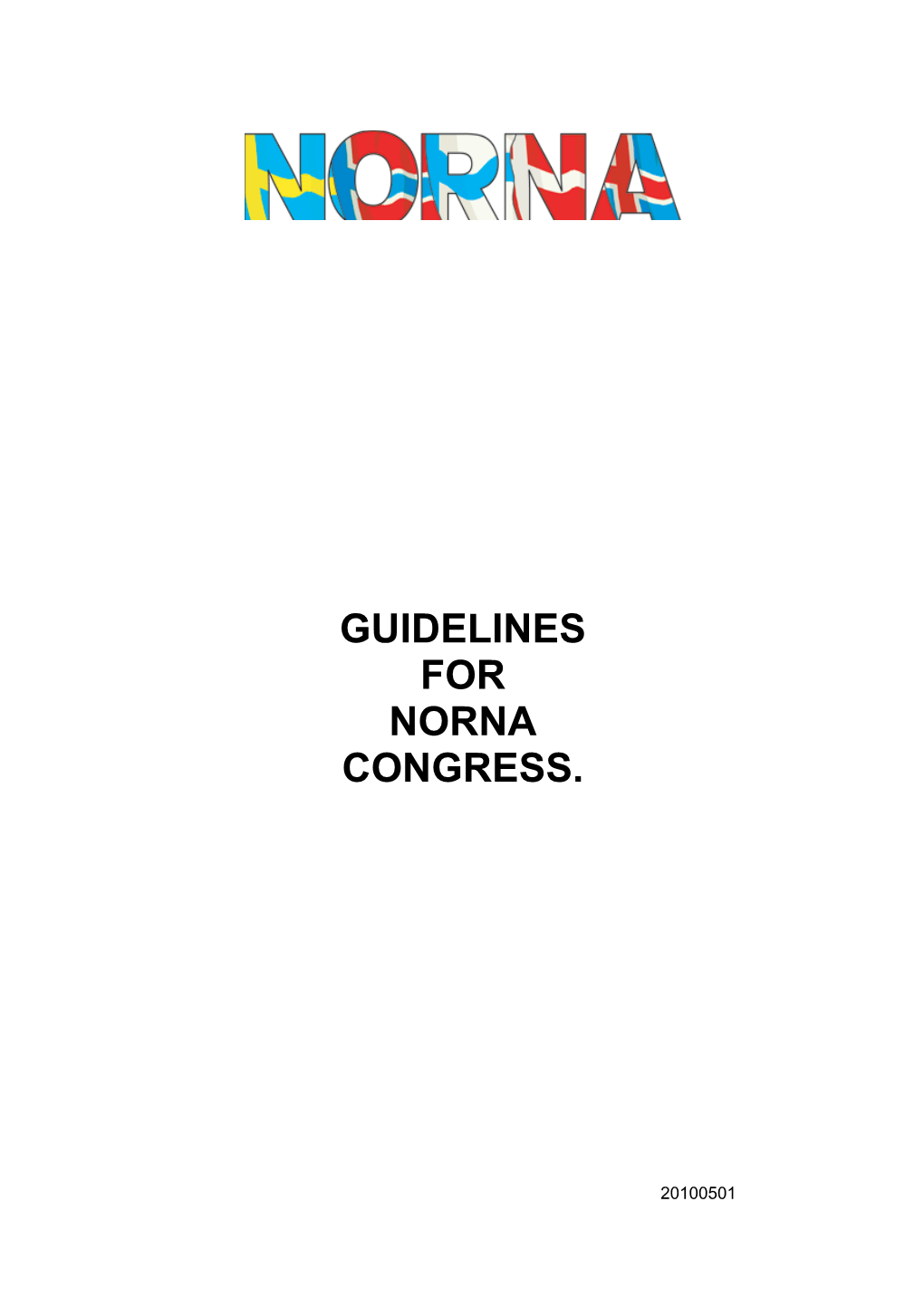 Guidelines for Eorna Congres Organisation