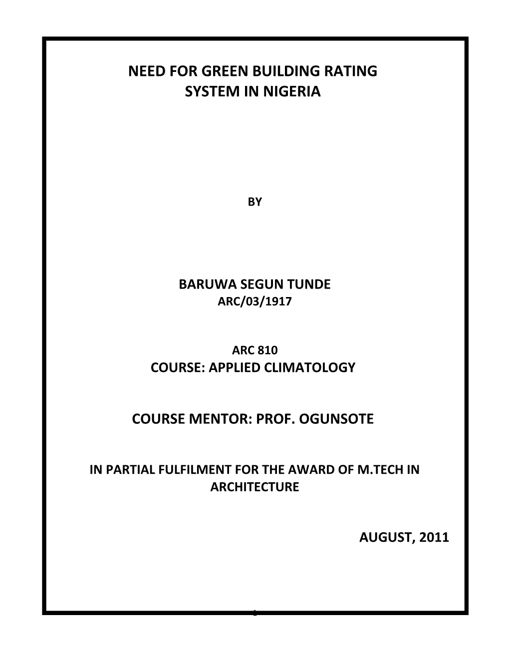 System in Nigeria