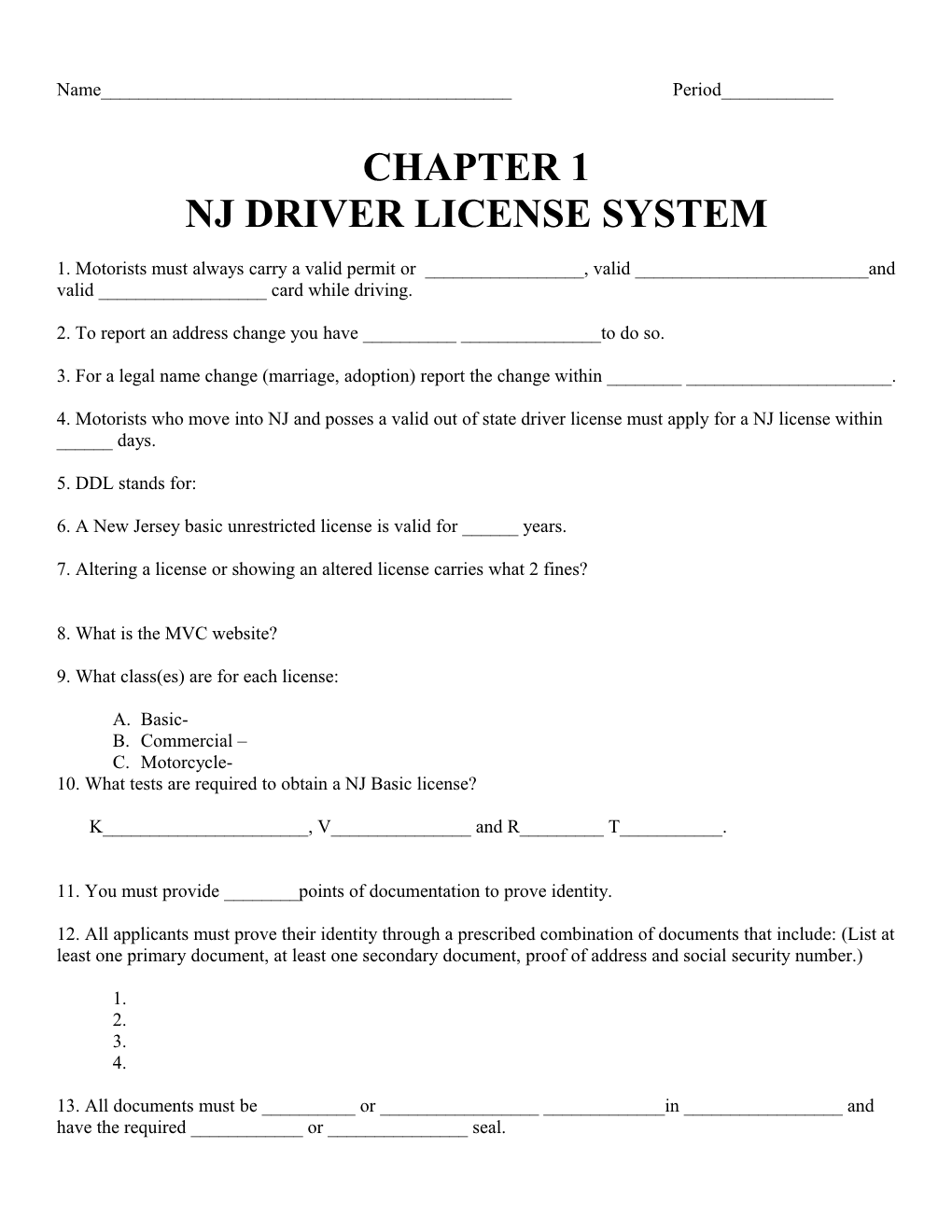 Nj Driver License System