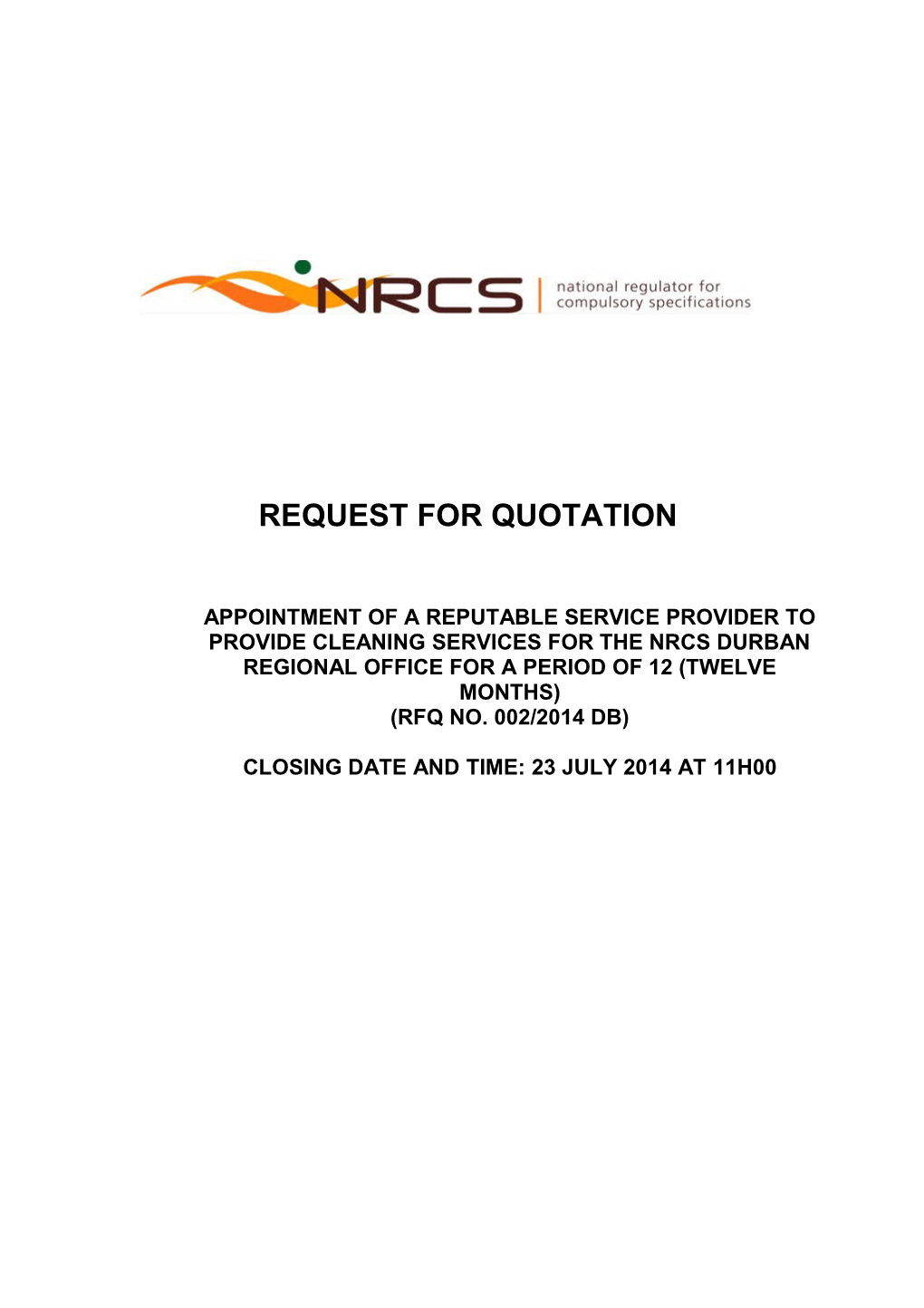Request for Quotation s13