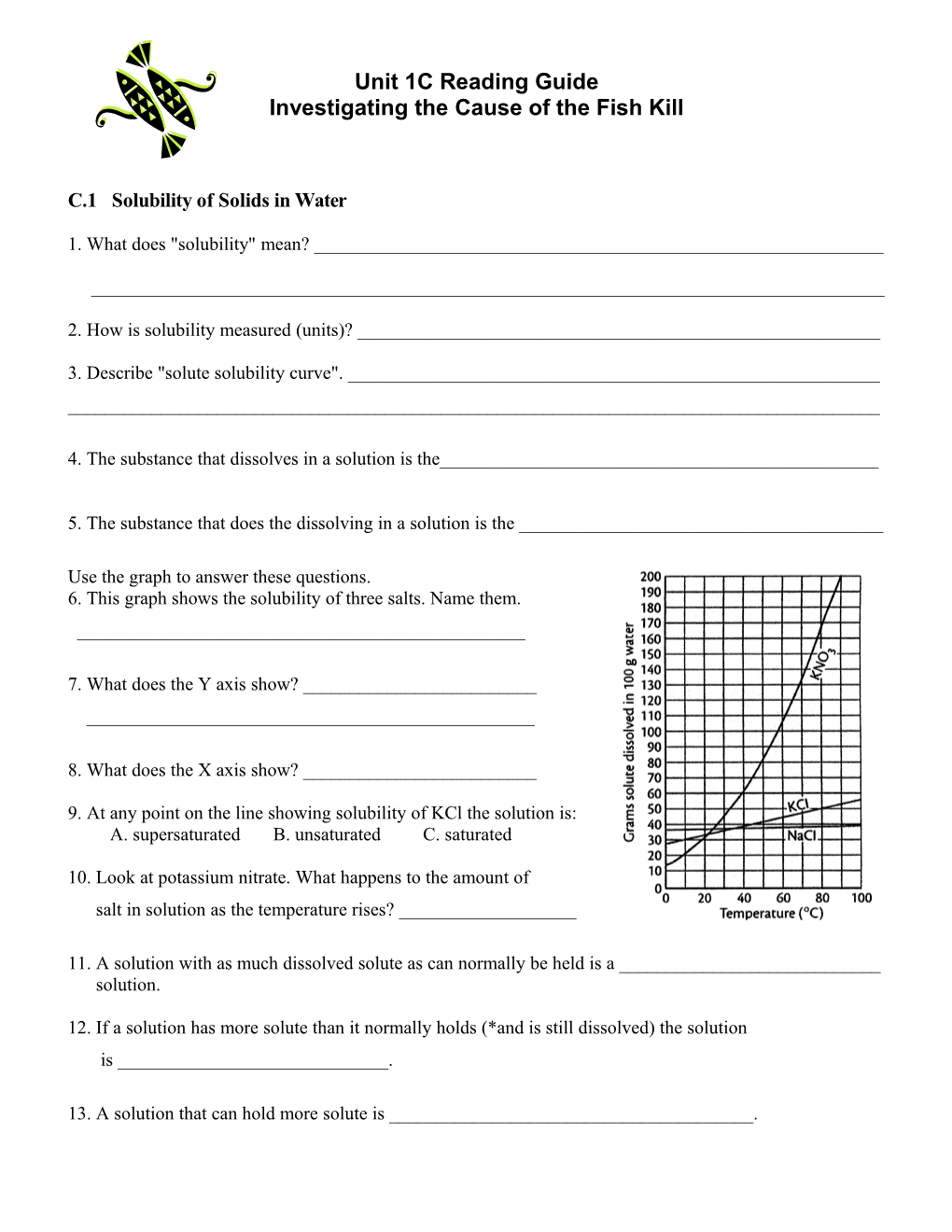 Unit 1C Reading Guide