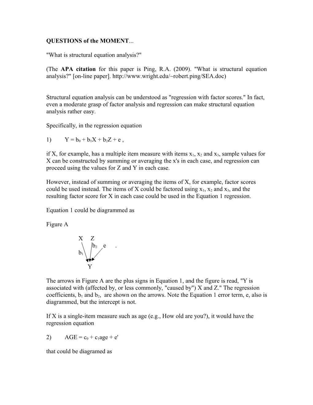 What Is Structural Equation Analysis?