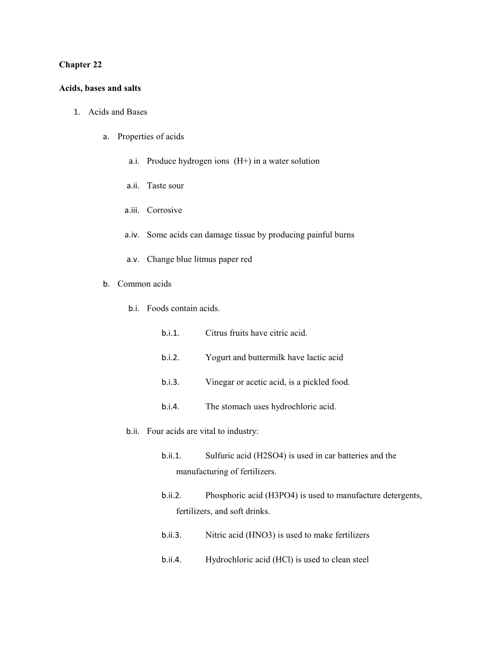 Acids, Bases and Salts