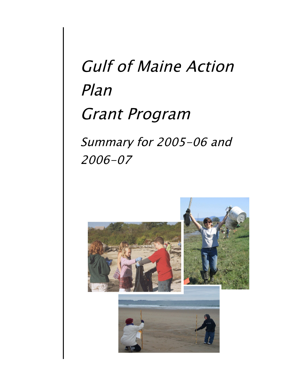 Gulf of Maine Action Plan