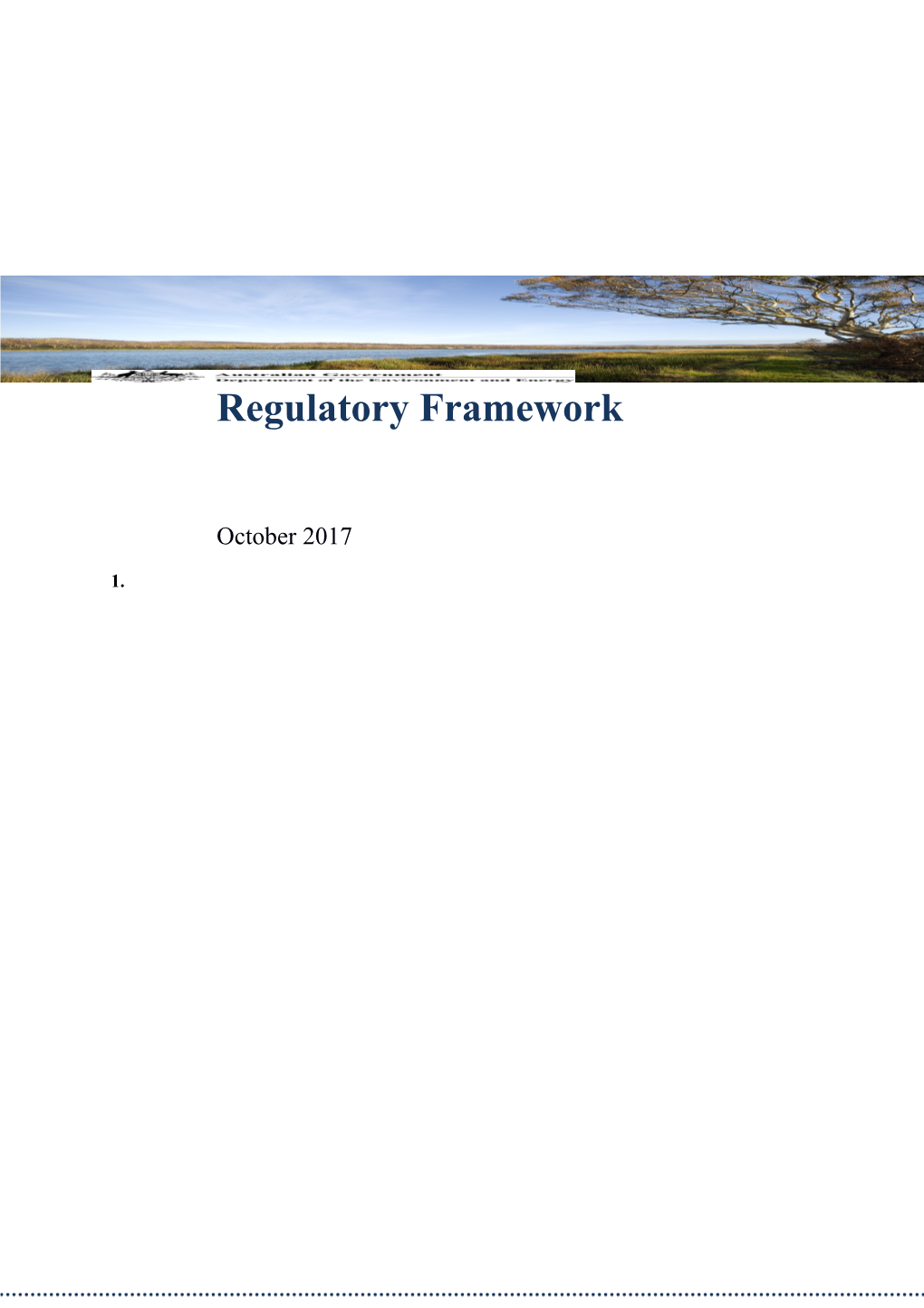 Regulatory Framework - Word Version