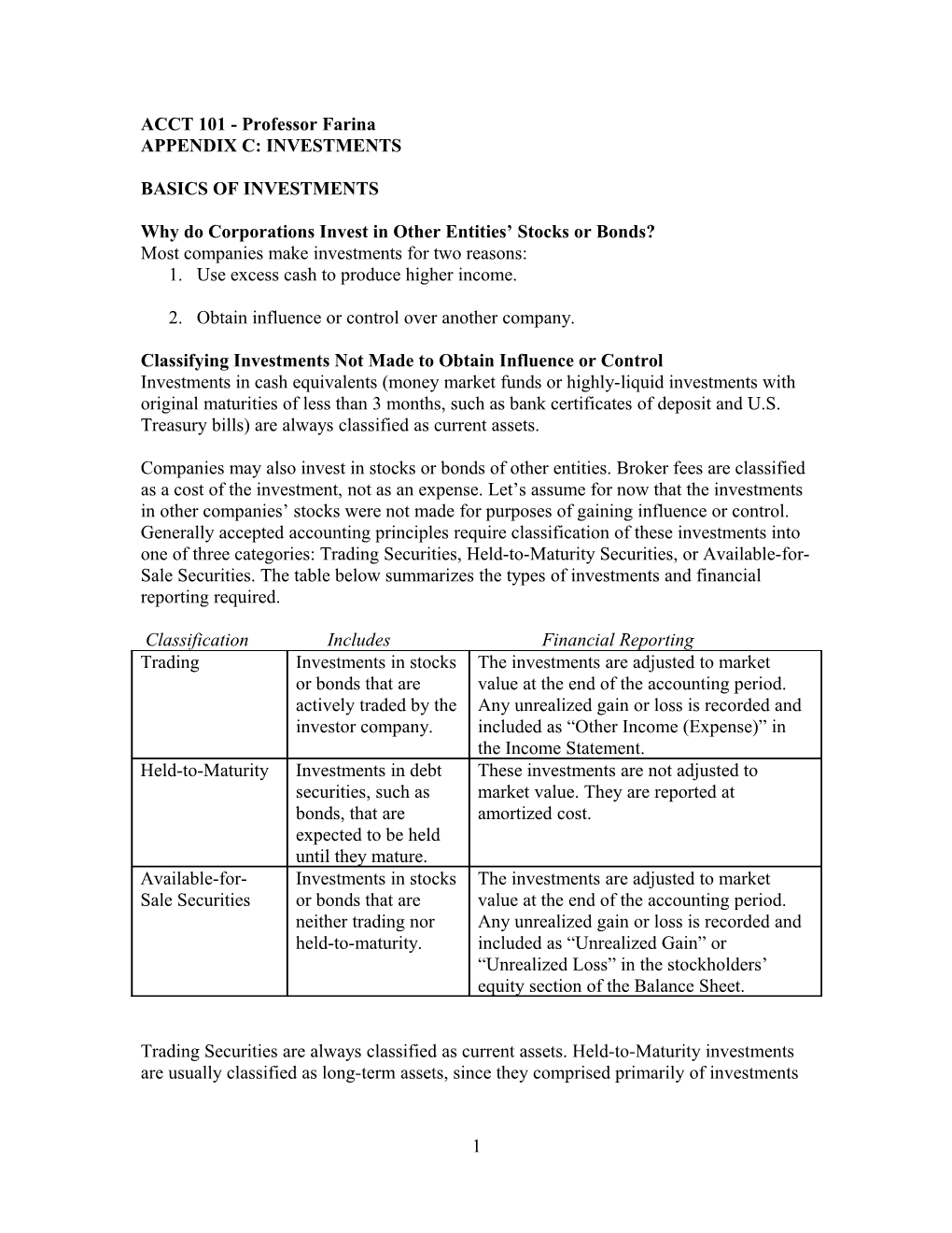 Chapter 5: Statement of Cash Flows