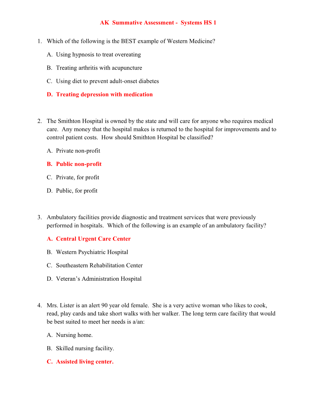 AK Summative Assessment - Systems HS 1