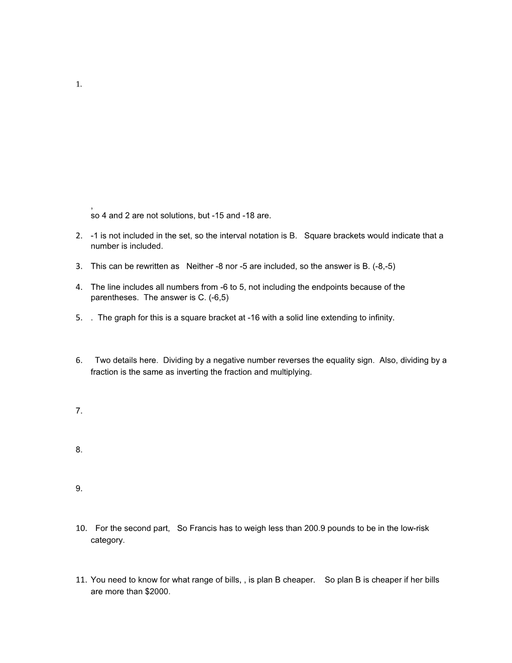 So 4 and 2 Are Not Solutions, but -15 and -18 Are