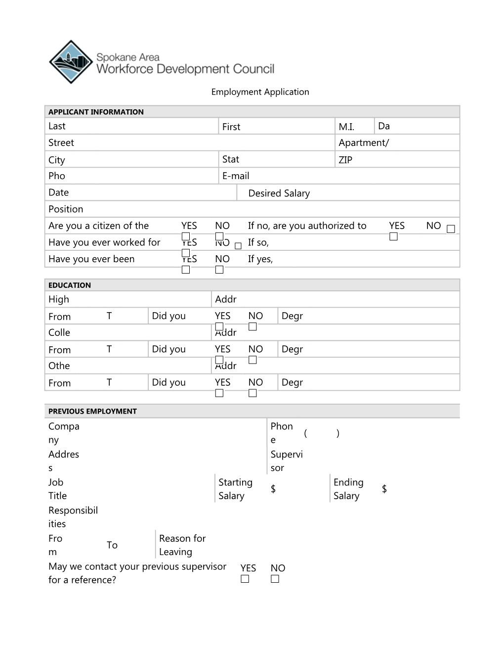 Employment Application s14