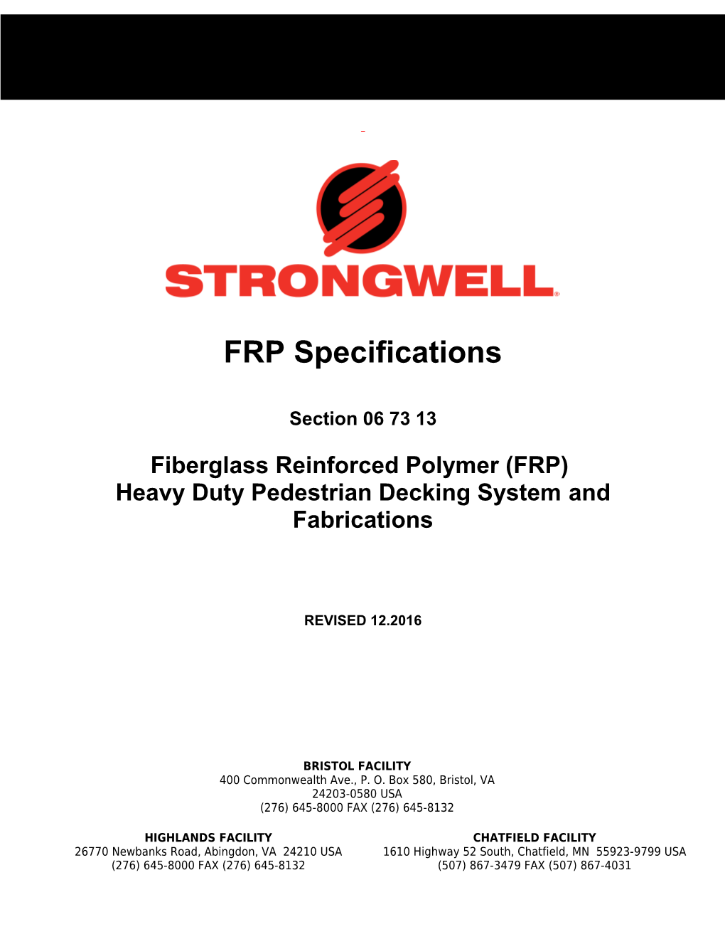 Fiberglass Reinforced Polymer (FRP)