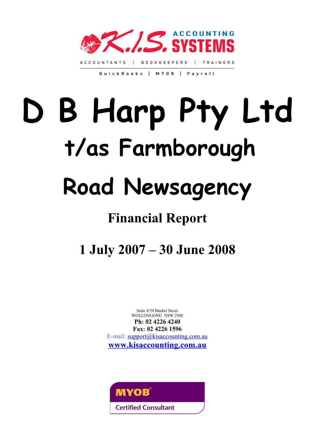 D B Harp Pty Ltd T/As Farmborough