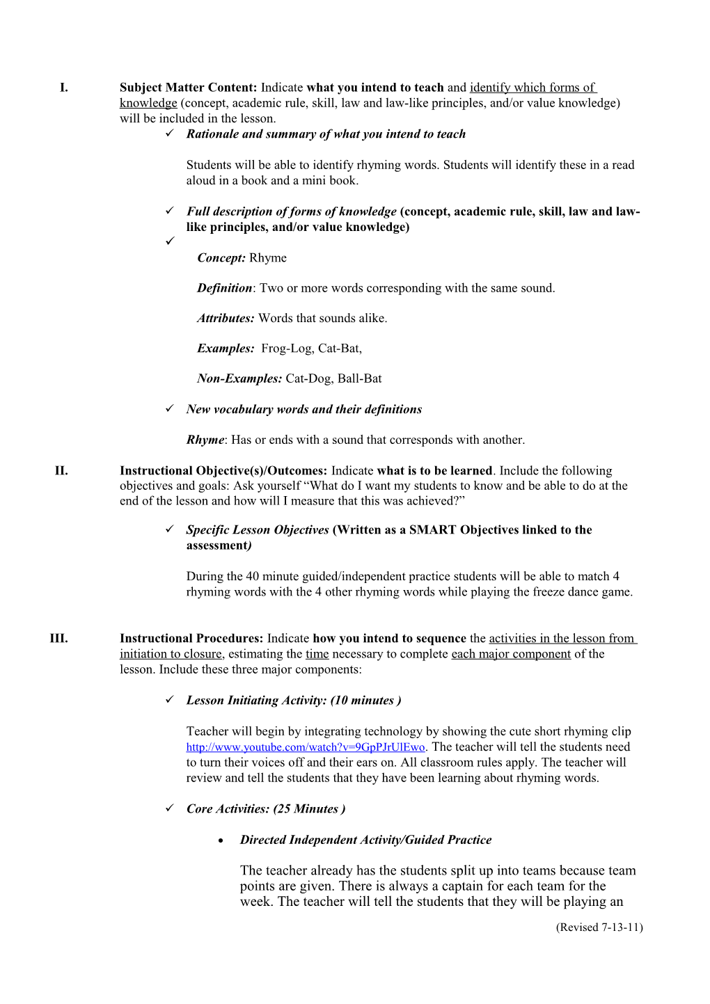 Lesson Plan Format s3