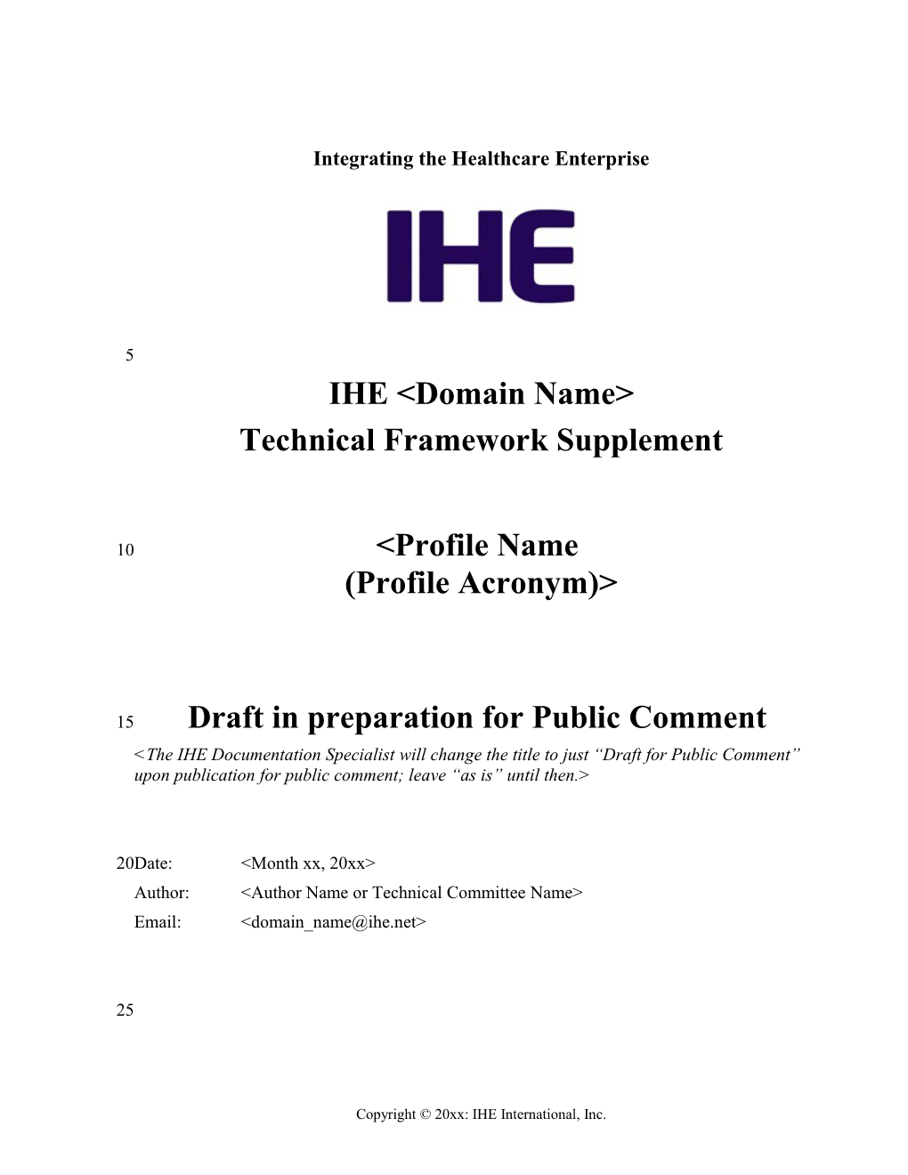 IHE Suppl Template Rev10.4 PC 2013-10-30