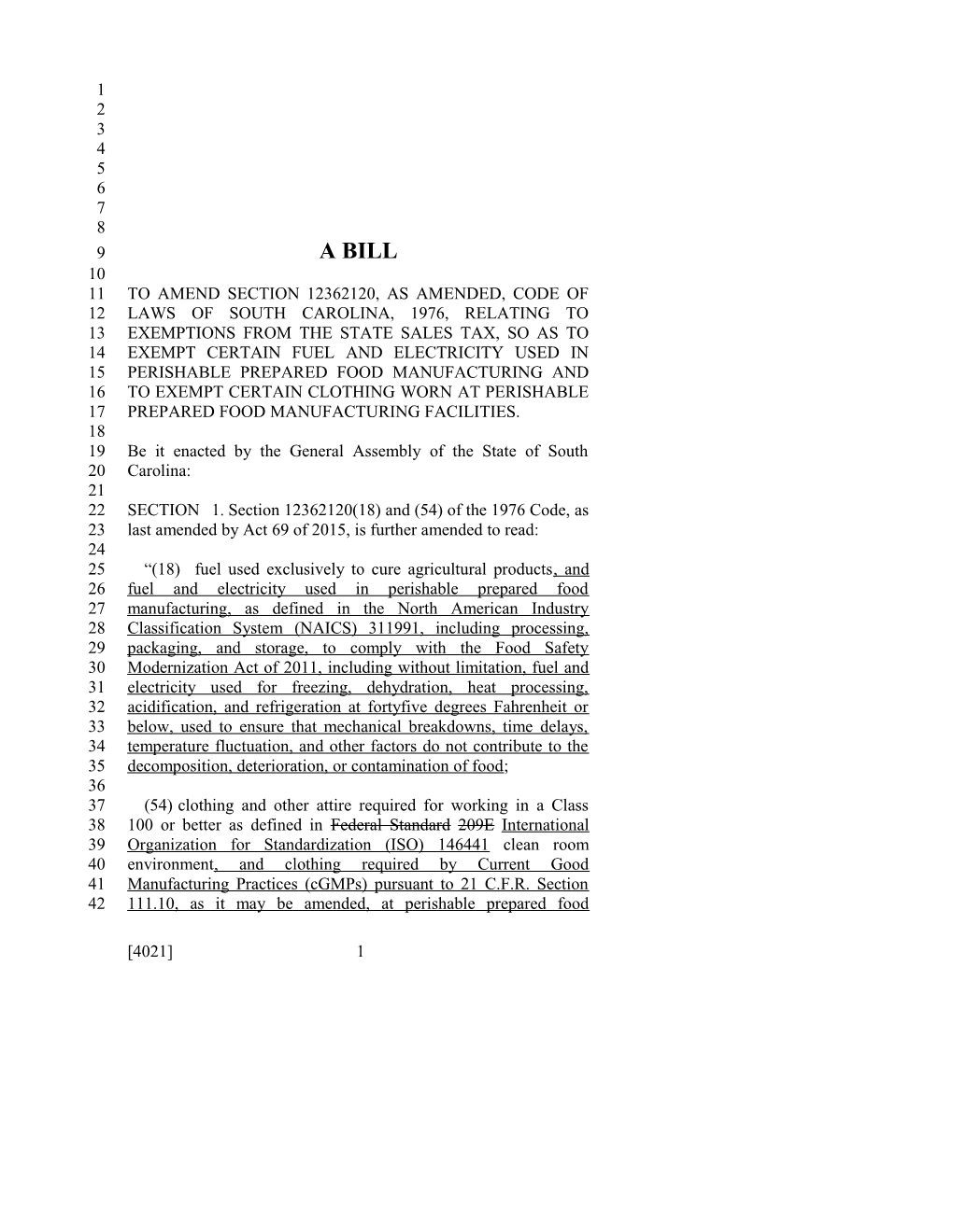 2017-2018 Bill 4021 Text of Previous Version (Mar. 15, 2018) - South Carolina Legislature Online