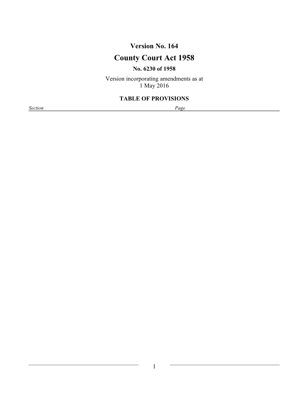 County Court Act 1958