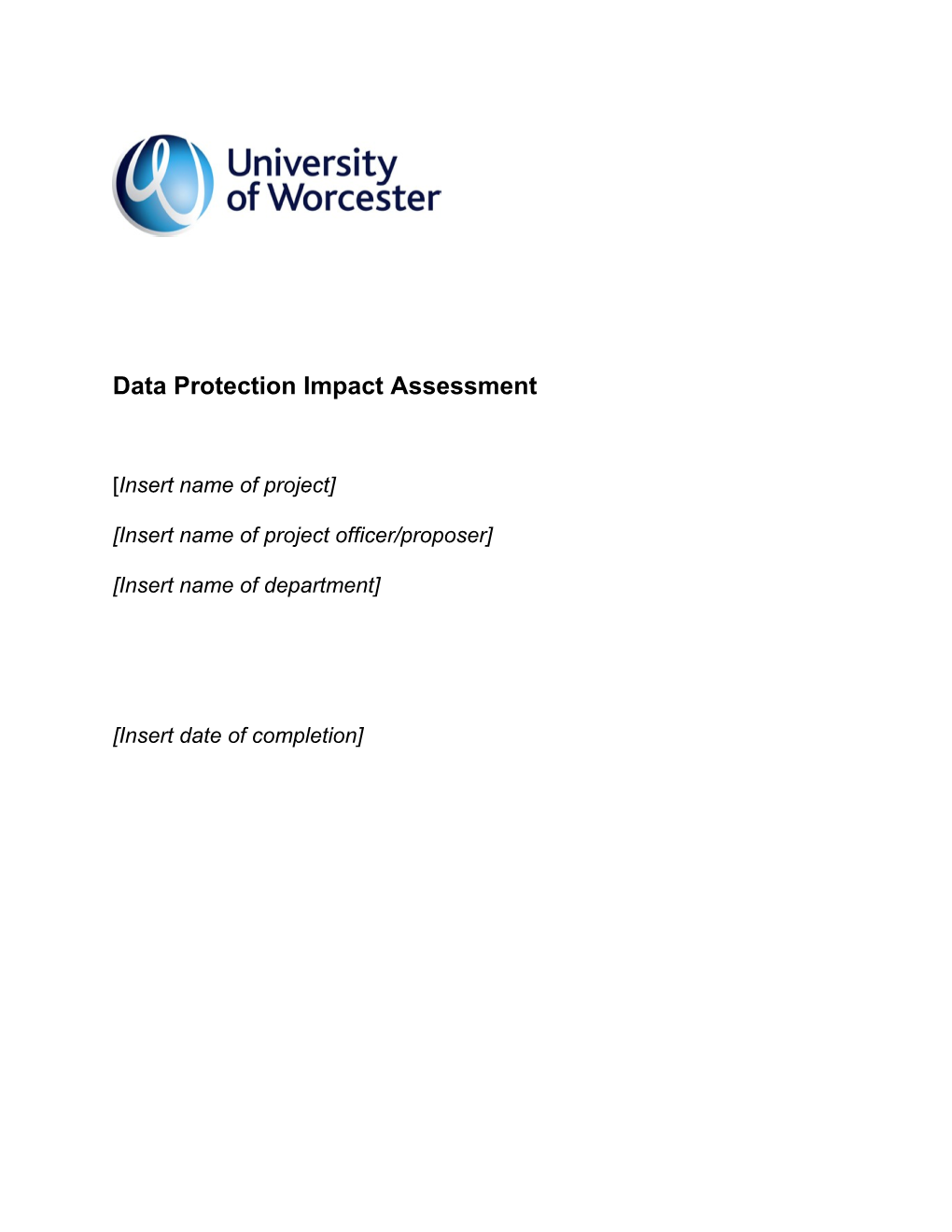 Data Protection Impact Assessment