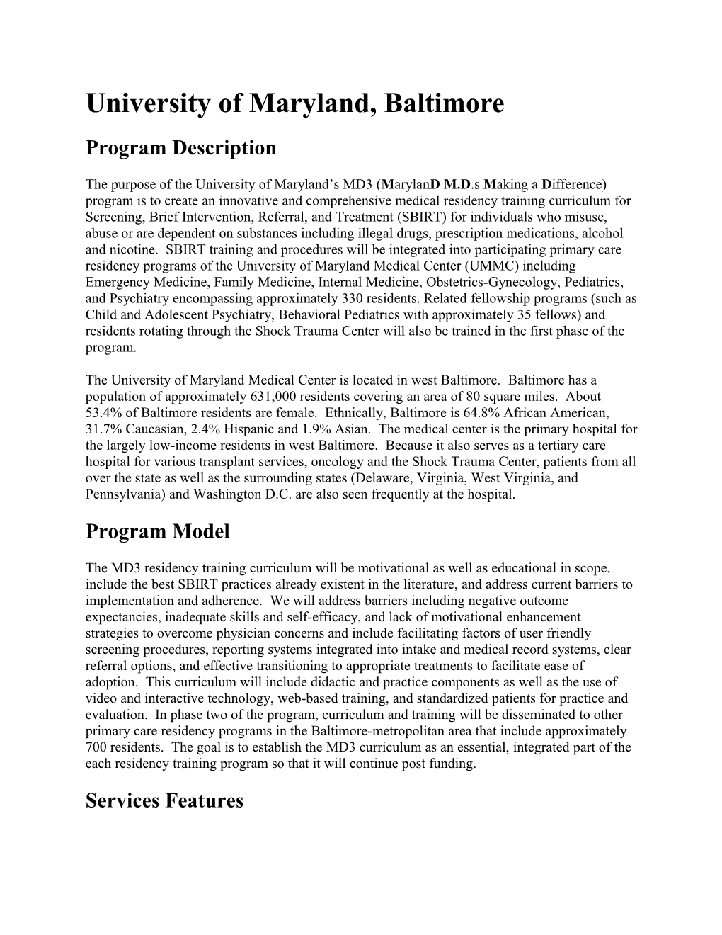 Program Description s1