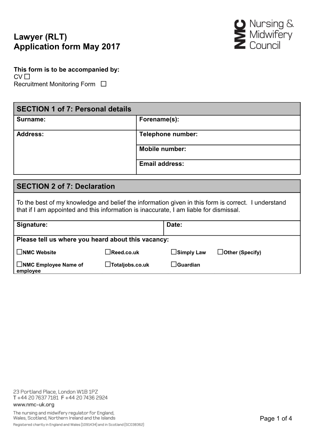 Application Form s38