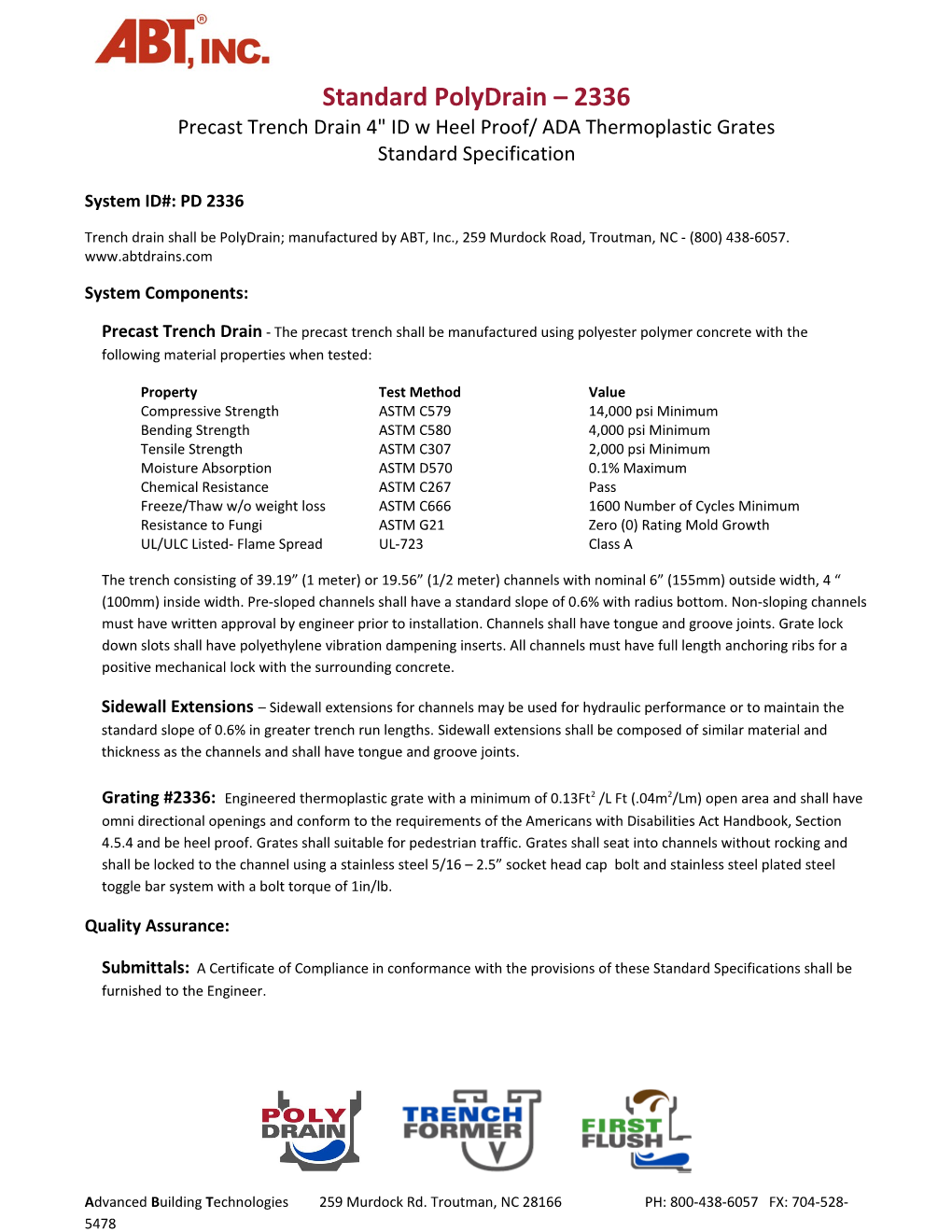 Standard Polydrain 2336