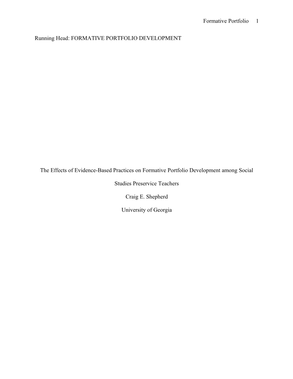 Current Research Stresses the Importance of Evidence, Particularly Measurable Outcomes